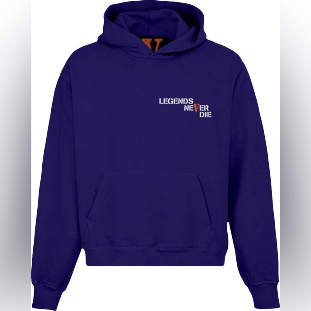 VLONE x Juice WRLD Legends Never Die Hoodie `Royal Blue’